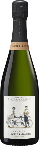 Sparkling French Champagne Henriet Bazin Gaston & Louise Premier Cru Brut Nature wine