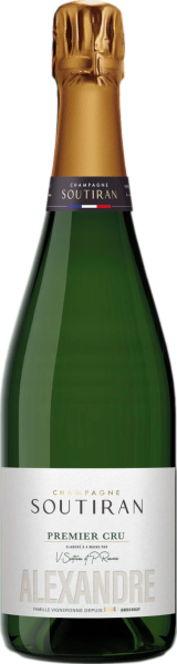 Sparkling French Champagne Soutiran Cuvee Alexandre Brut Premier Cru wine